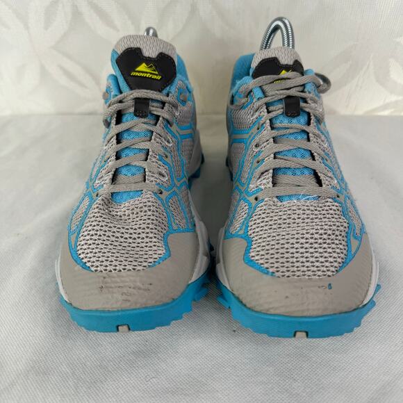 Montrail Women's Trans Alps F.K.T. Grey Blue Hiking Shoes GL2226-019 Size 8.5 - Picture 4 of 11